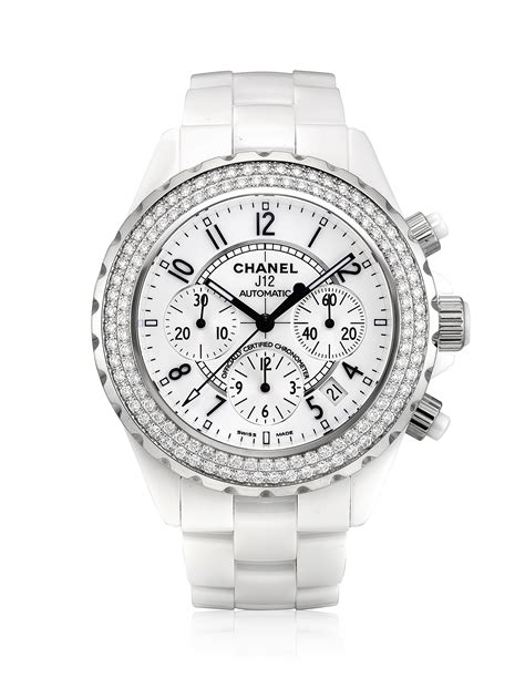 chanel watches j12 white with diamonds